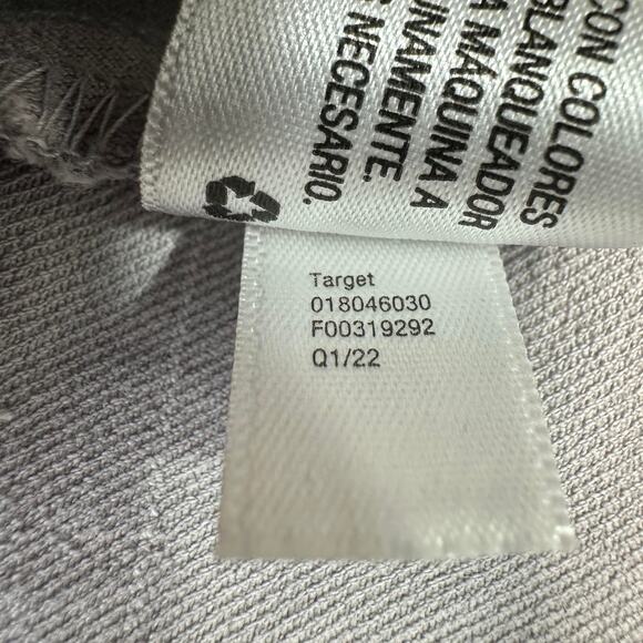 A New Day Pants WMNS 10 High Rise Gray White Windowpane Side Zip Elastic Waist - Picture 7 of 10